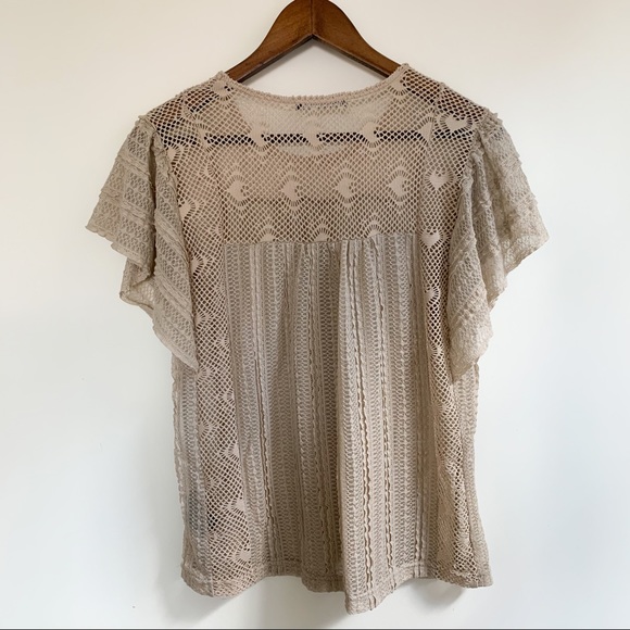 lacey sheer blouse - Picture 7 of 8